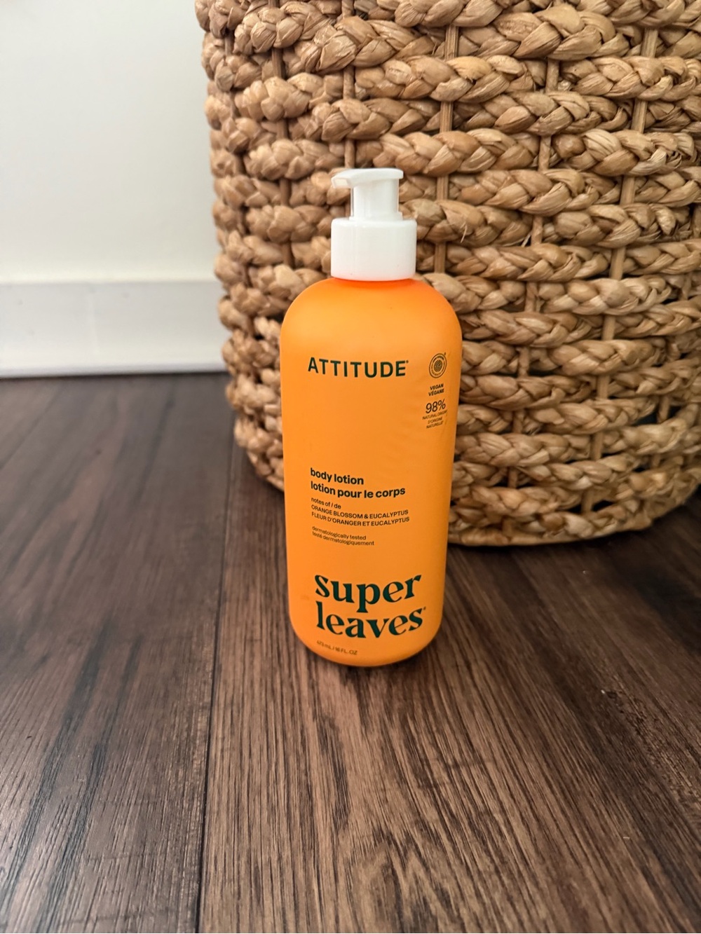 ATTITUDE Super Leaves Body Lotion Orange Blossom & Eucalyptus, 16 fl oz New